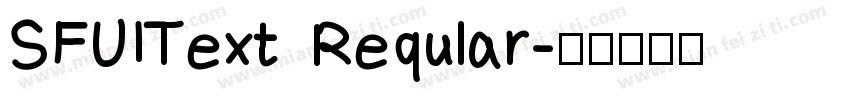 SFUIText Reqular字体转换